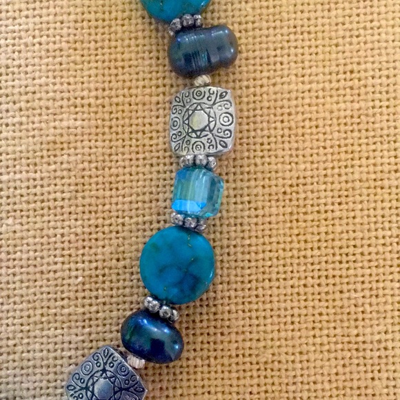 Handmade Turquoise/Silver Bracelet - Picture 3 of 3